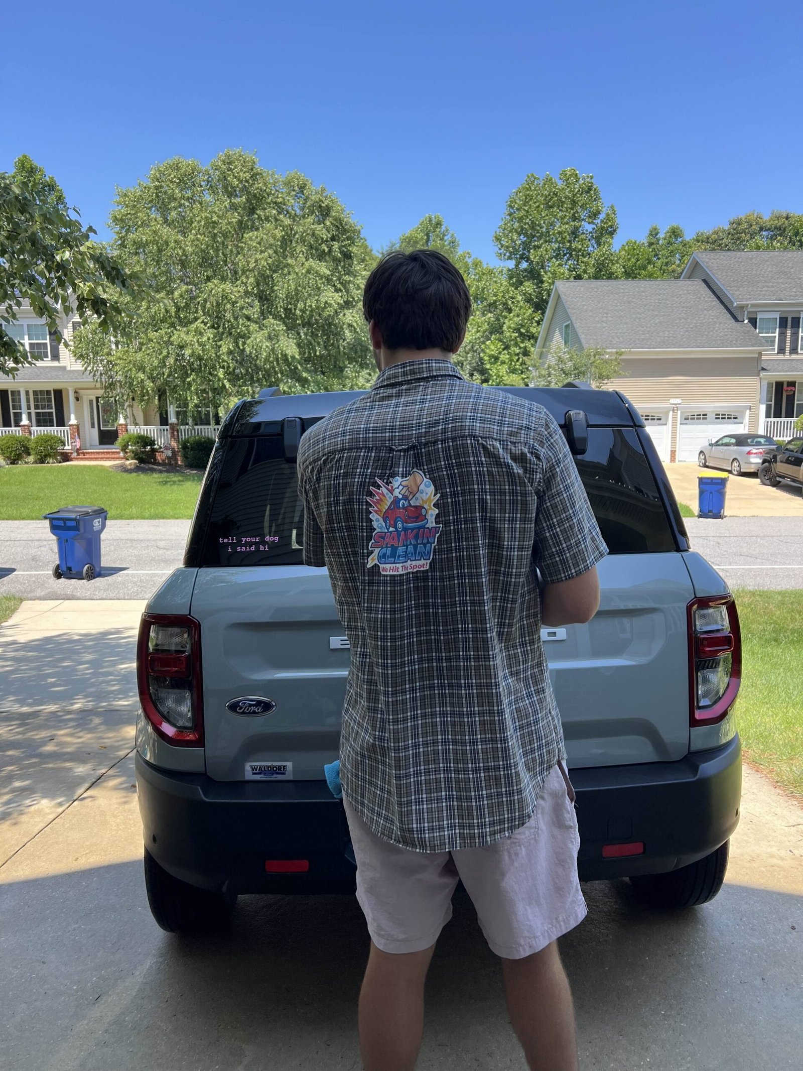 Detailing team working behind the scenes